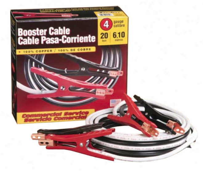 20 Ft. 4-gauge Heavy Duty Booster Cables