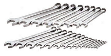 23 Piece Superkrome Fractional Combination Wrench Set