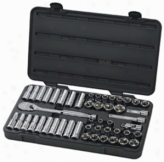 49 Piece, Gearwrench? 1/2'' Drive, 6 Point, Fractional /metric Master Socket Set