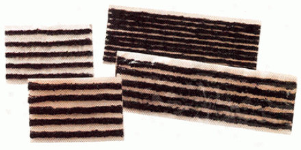 7 1/4'' (184mm) Thin, Black String Tire Seal (box Of 50)