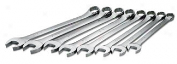 8 Piece Superkrome Fractional Combination Wrench Immovable
