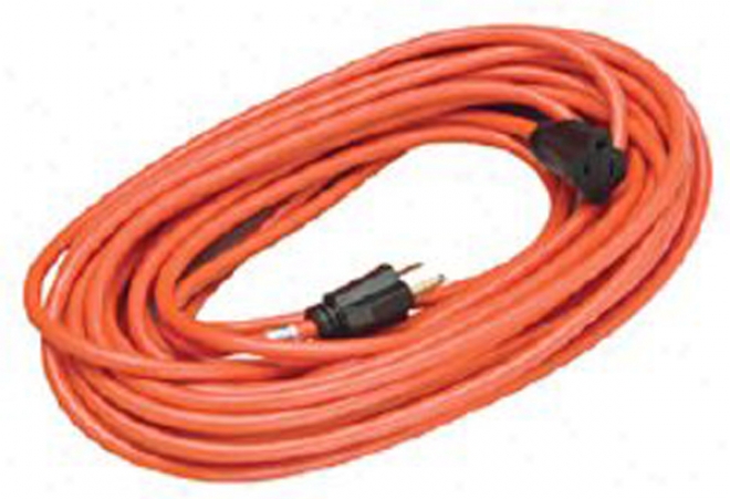 Alert 25 Ft. Outdoor Extension Cord With Overload Protected Single 15a Outlet