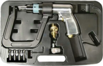 Astro Pneumatic Air Spot Drill -500 Rpm With 5.5'' Deep Clamp Outfit And 4 Drull Bits