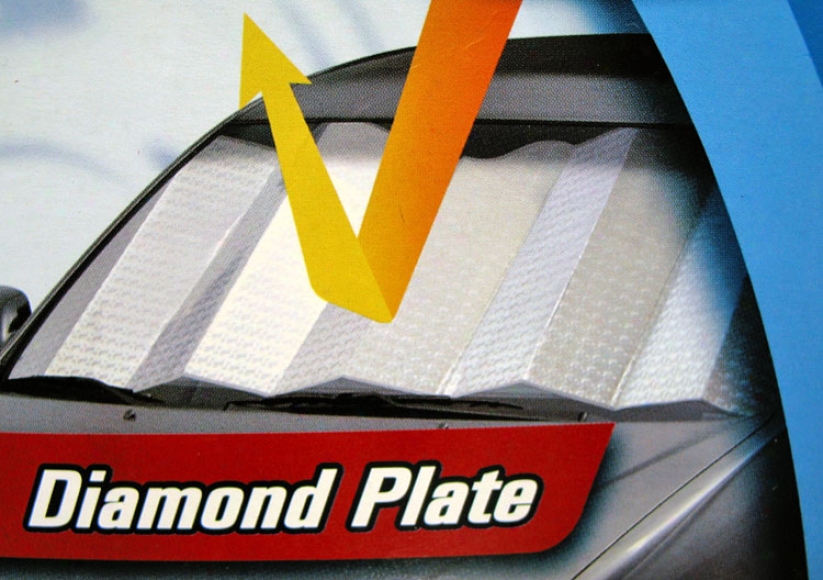 Auto-shade Reflective Diamond Plate Sunshade (standard Size)