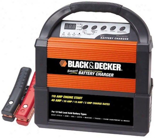 Black & Decker 2/10/20/40 Amp 12 Volt Smart Battery Charger