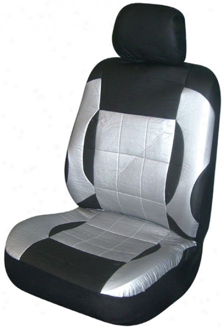 Black/gray Everest Universal Bucket Seat Cover (pair)
