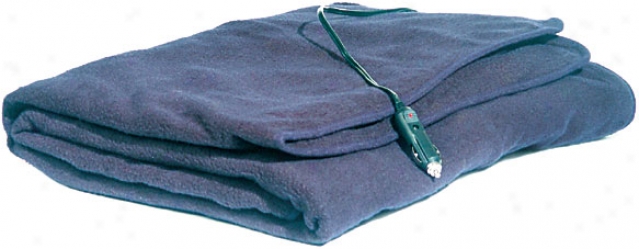 Blue Electric Heated Travel Blanket