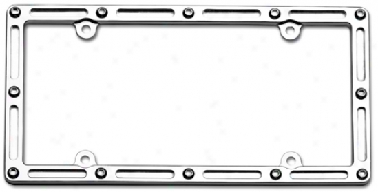 Chrome, Slotted-rim, License Plate Form