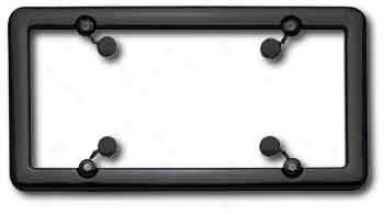 Cruiser Nouveau Black Plastic License Plate Frame