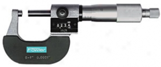 Fowler Digit Counter Micrometer With Insulated Frames-0-25mm