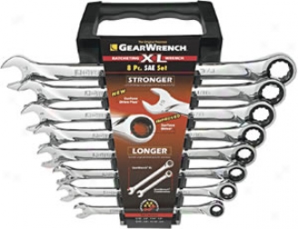 Gearwrench 8 Pc. Fractional Xl Ratchetig Wrench