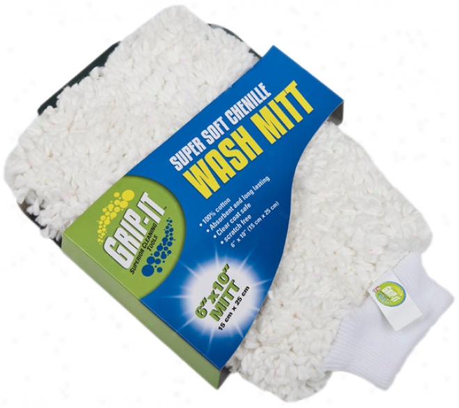 Grip It? Super Soft Cotton-wool Chenille Wash Mit