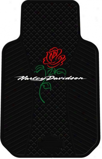 Harley aDvidson Rose Floor Mat