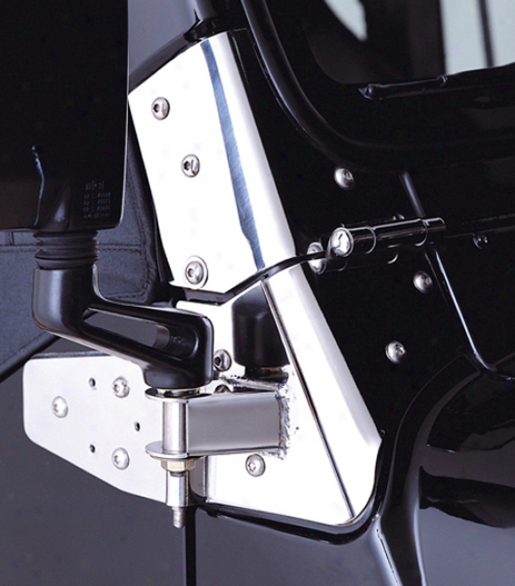 Jeep Wrangle rStainless Steel Mirror Relocation Brackets