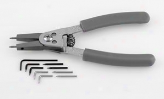 Large Convertible Internal And External Snap Ring Pliers