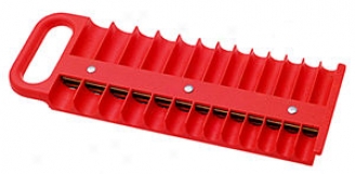Large Magnetic 1/4'' Socket Tray- Red