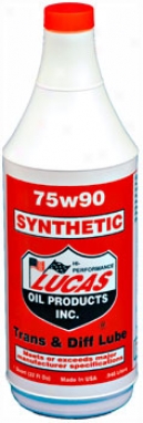 Lucas 75/90 Synthetic Gear Oil (1 Quart)