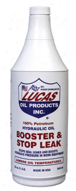 Lucas Hydraulic Oil Booster & Stop Leak Additive (32 Oz.)