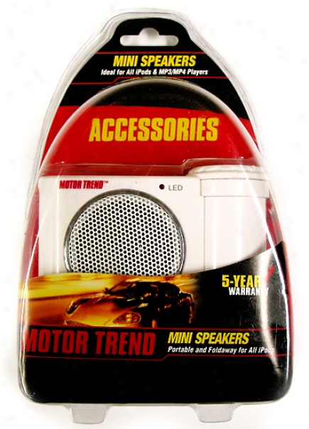 Motor Trend Mini Foldaway Speakers