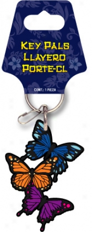 Multi-color Butterfly Keychain