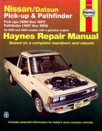 Nissan datsun Pickup Pathfinedr Haynes Repair Manual 1980 1997 