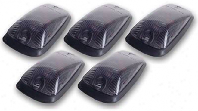 Pacer Gm Style Smoke Five Cab Roof Running Lights Kit (1988-2002)
