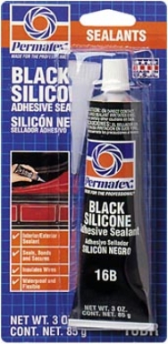 Permatex Black Silicone Adhesive Sealant (3 Oz.)