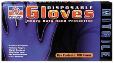 Permatex Disposable Dismal Nitrile Gloves Bx (100 Ct.)