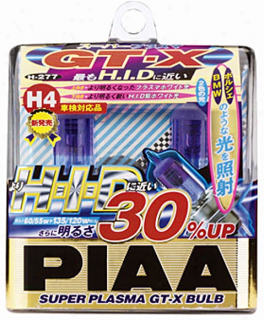 Piaa H4 Super Plasma Gt-x Bulb Twin Pack