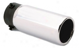 Pilot 4'' Stainless Steel Long Round Exhaust Tip