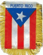 Puerto Rico Hanging Flag