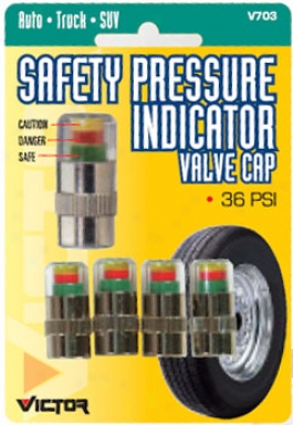 Safety Pressure Indicator Valve Trunk  Caps