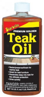 Starbrite Premium Golden Teak Oil (16 Oz.)