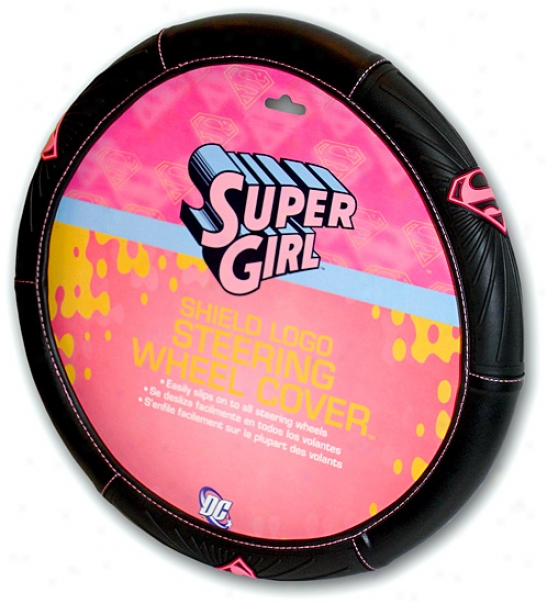 Supergirl Shield Logo Steering Wheel Cover