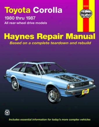 Toyota Corolla Haynes Repair Manual (1980-1987)