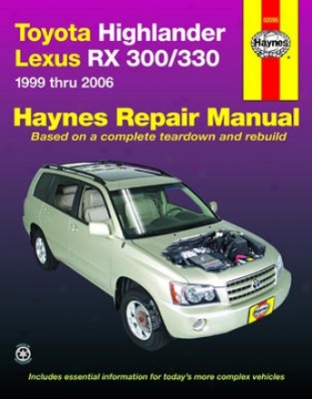 Toyota Highlander & Lexus Rx 300/330 Haynes Repair Manual (1999-2006)