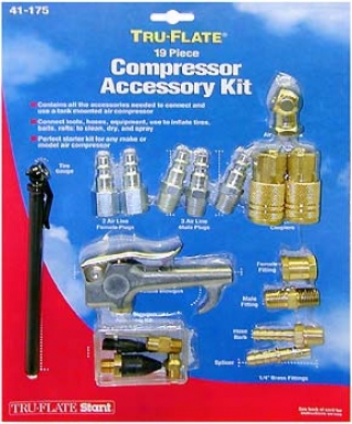 Tru-flate 19-piece Air Compressor Accessory Kit