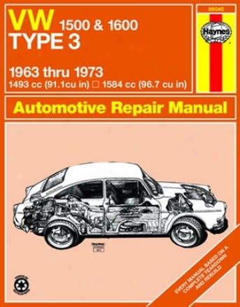 Vw 1500 & 1600 Type 3 Haynes Repair Of the hand (1963 - 1973)