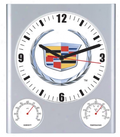 Weather Station Wall Clock W/ Logo