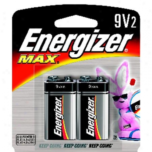 Energizer Max 9v Alkaline Batteries (2-pack) - 522bp-2