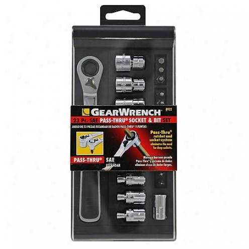 Gear Wrench 23-piece Sae Socket And Bit Set - Eht8922