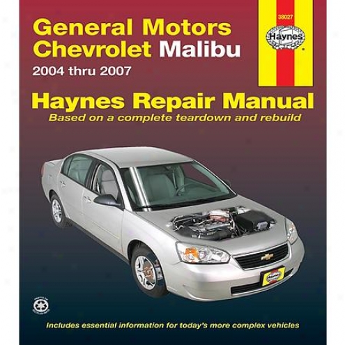 Haynes Repair Manual - Vehicle - 38027