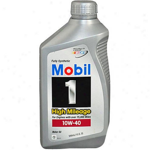 Mobil1 High Mileage 10w-40 Synthetic Motor Oil (1 Qt.) - 98jd39