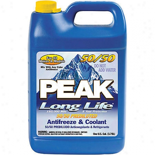 Peak Long Life 50/50 Prediluted Antifreeze And Coolant (1 Gallon) - Pra053