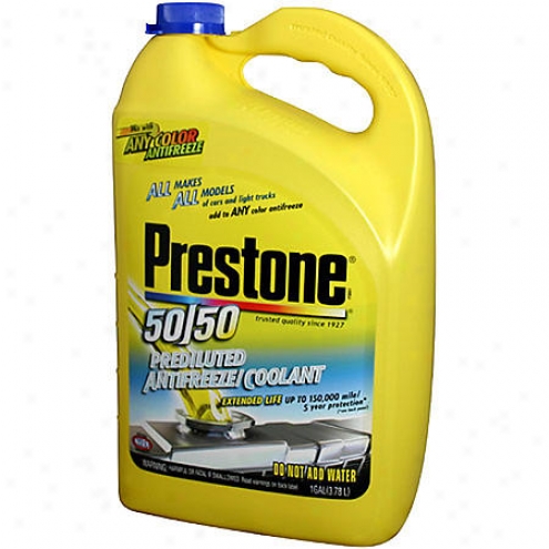 Prestone 50/50 Extended Life Prediluted Antifreeze/coolant (1 Gallon) - Af2100