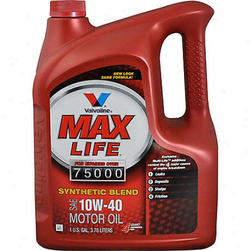 Valvoline Maxlife 10w-40 Synthetic Blend Motor Oil (1 Gallon) - Vv186