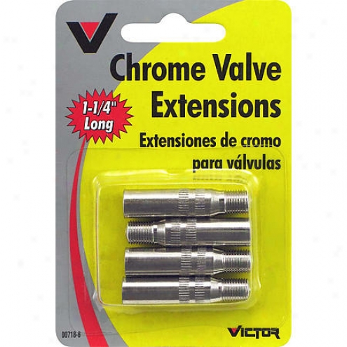 Victor Valve Extensions - Chrome - 1-1/4 Inch - V718