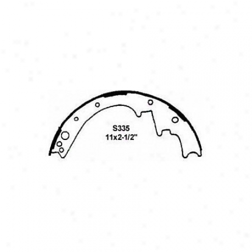Wagner Thermoquiet Riveted Brake Shoe - Pab335r