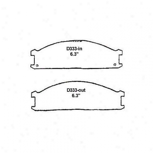 Wearever Gold Brake Pads/shoes - Front - Gmkd 333