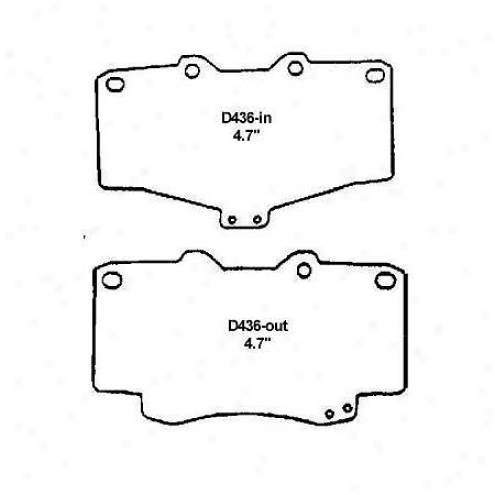 Wearever Gold Brake Pads/shoes - Front - Gmkd 436